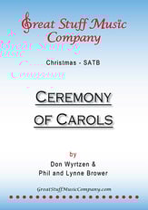 Ceremony of Carols SATB choral sheet music cover